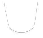 Skinny Crescent Diamond Necklace - Evelyn Reed Fine Jewelry