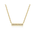 Short Diamond Bar Necklace - Evelyn Reed Fine Jewelry