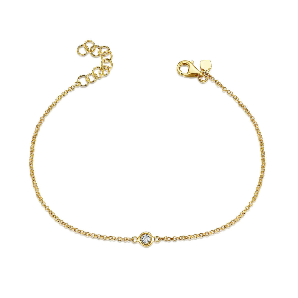 Tiny Bezel Bracelet - Evelyn Reed Fine Jewelry