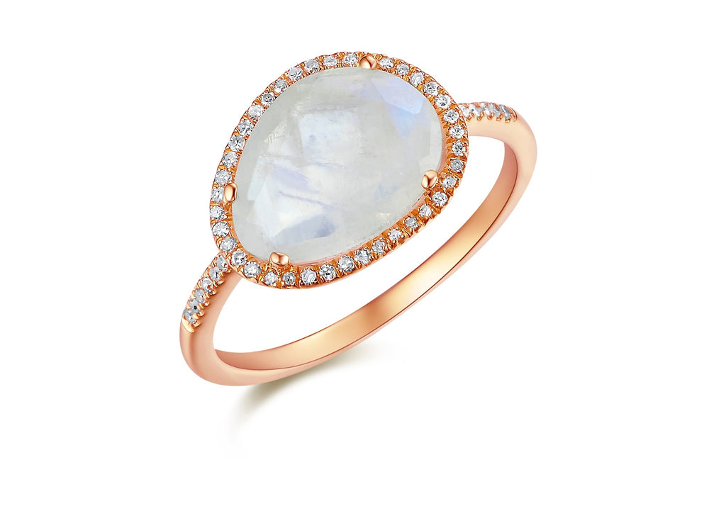 Organic Moonstone Ring - Evelyn Reed Fine Jewelry